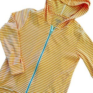 Pendleton 3/4 sleeve full zip cotton sweatshirt